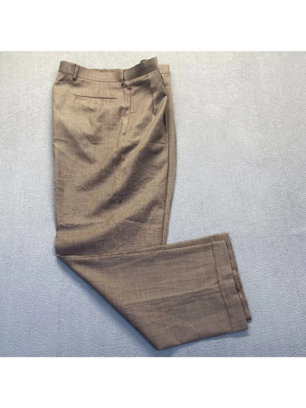 Polo Ralph Lauren  Pant  Houndstooth Khaki Pleated Chino Pants Men's Size 34x32